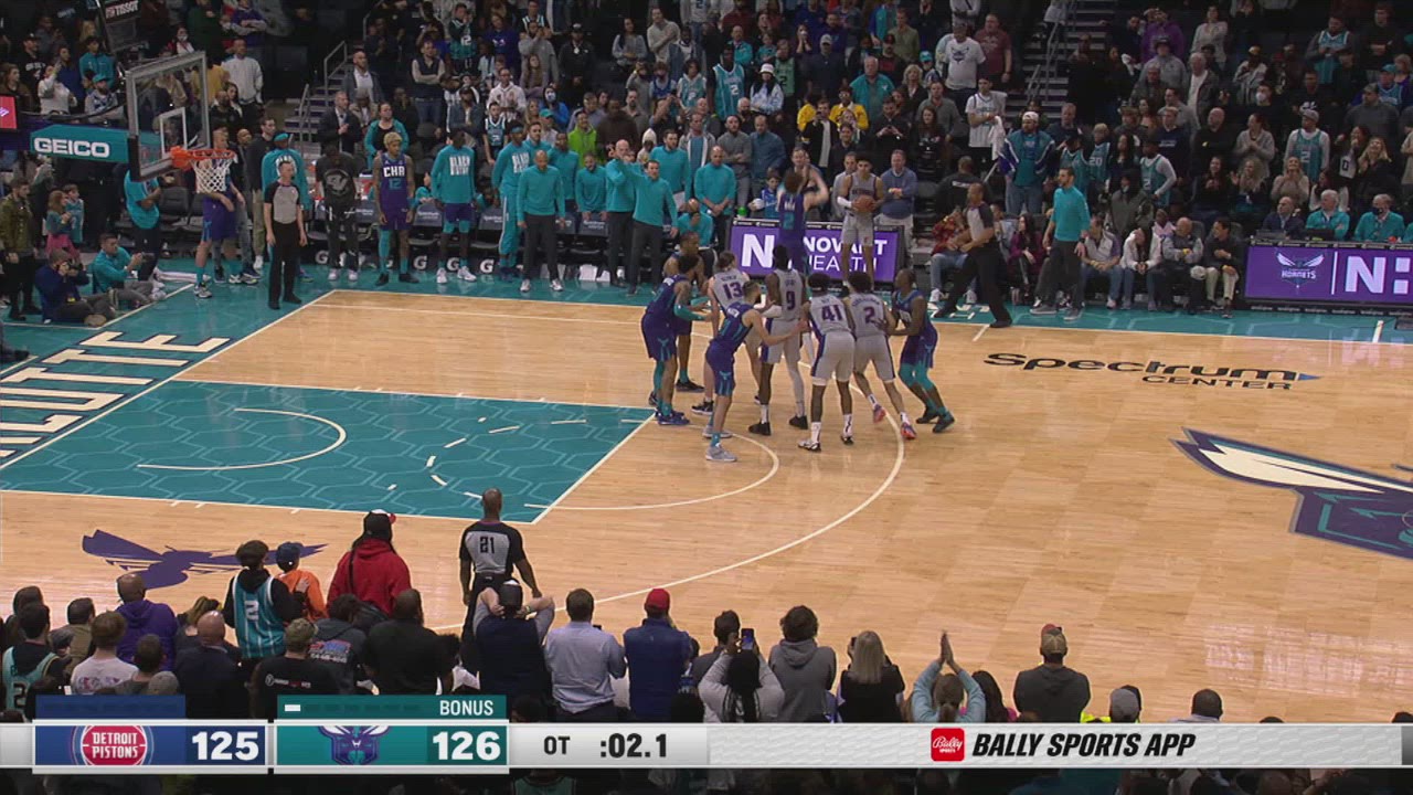 Last Second Field Goal Pistons NBA Official