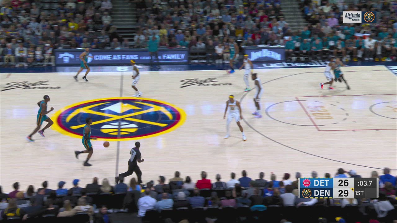 Last Second Field Goal Pistons Nuggets NBA Official