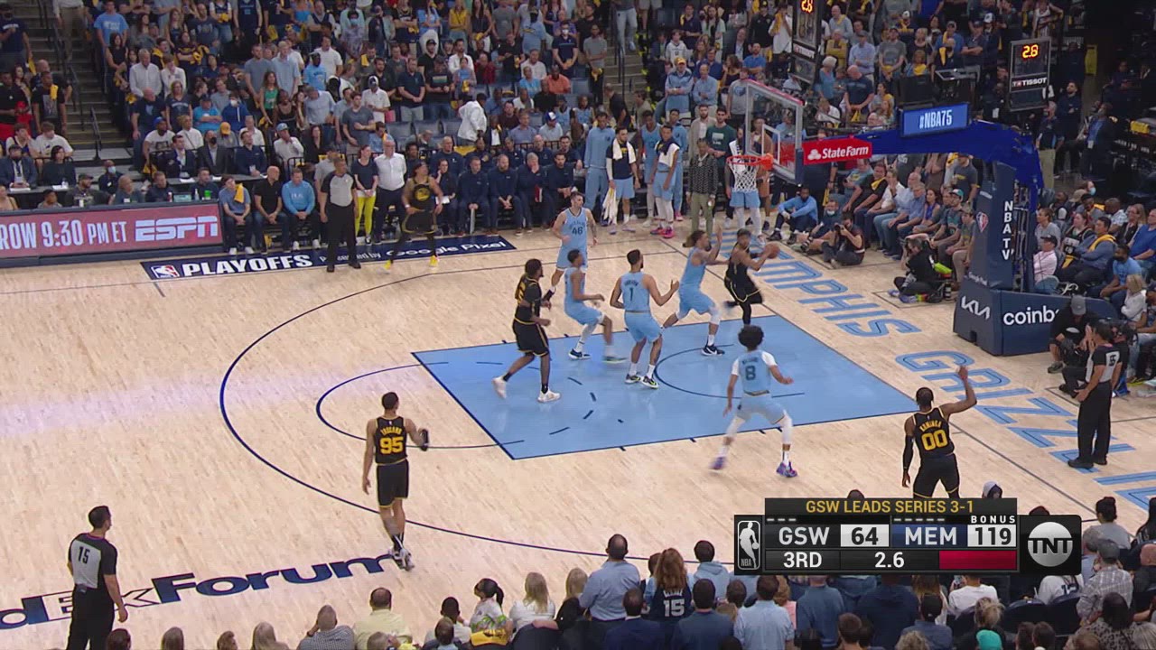 Last Second Field Goal Warriors Grizzlies NBA Official