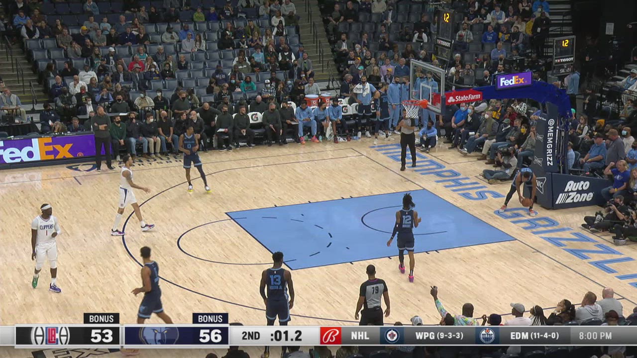 Last Second Field Goal Clippers Grizzlies NBA Official