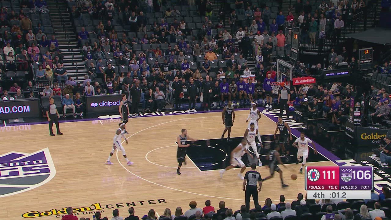 Last Second Field Goal Clippers Kings NBA Official
