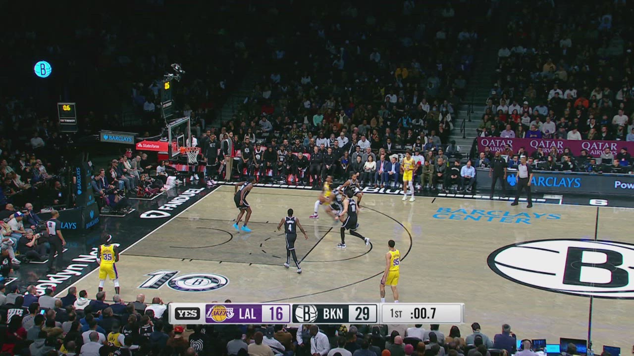 Last Second Field Goal Lakers Nets NBA Official