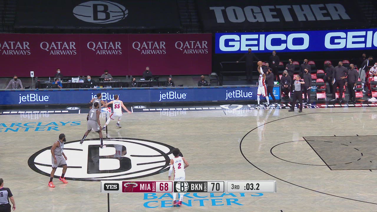 Last Second Field Goal Heat Nets NBA Official