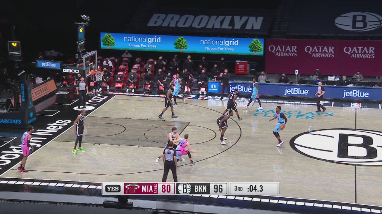 Last Second Field Goal Heat Nets NBA Official