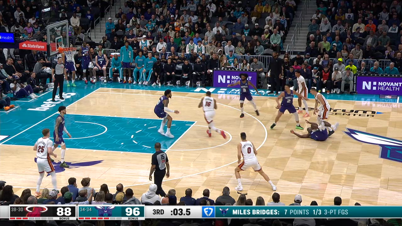 Last Second Field Goal: Heat @ Hornets | NBA Official