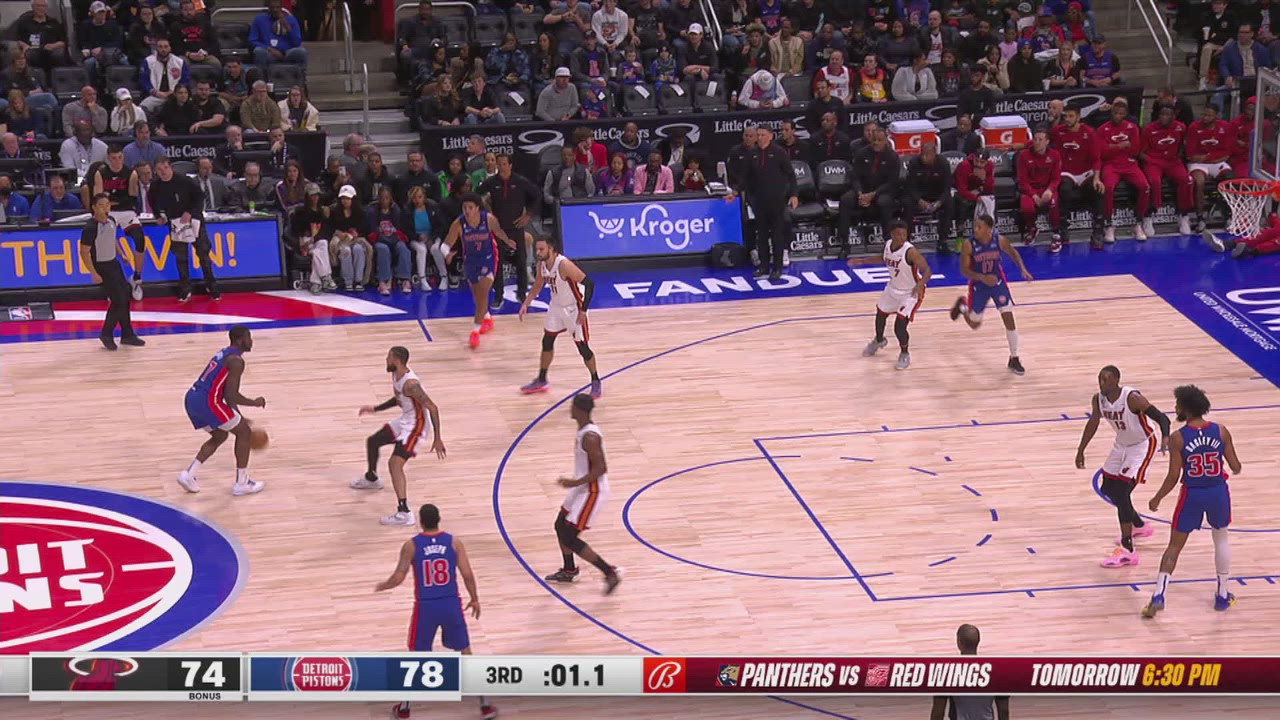 Last Second Field Goal Heat Pistons NBA Official