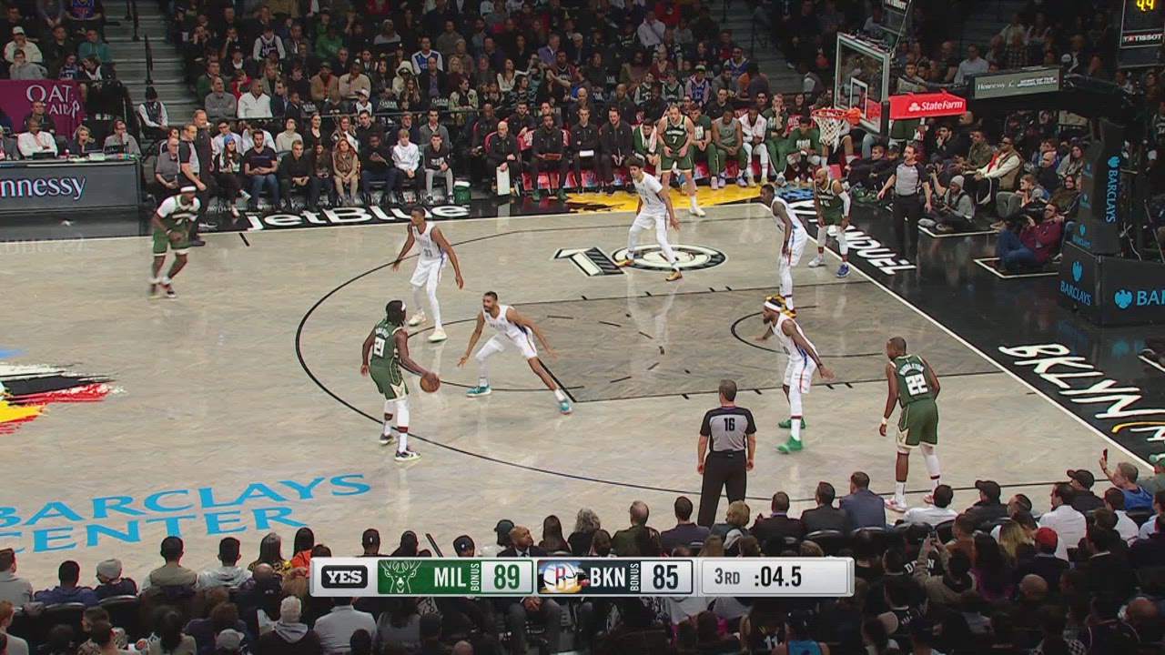 Last Second Field Goal Bucks Nets NBA Official
