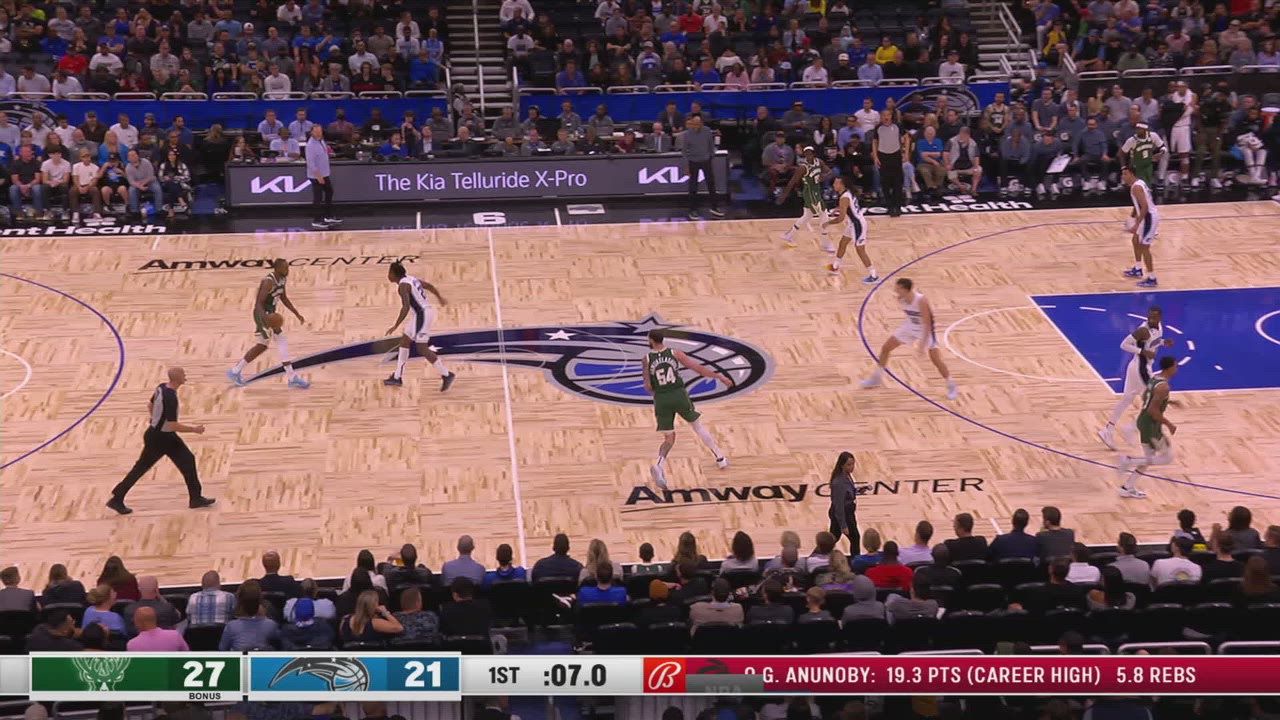 Last Second Field Goal Bucks Magic NBA Official