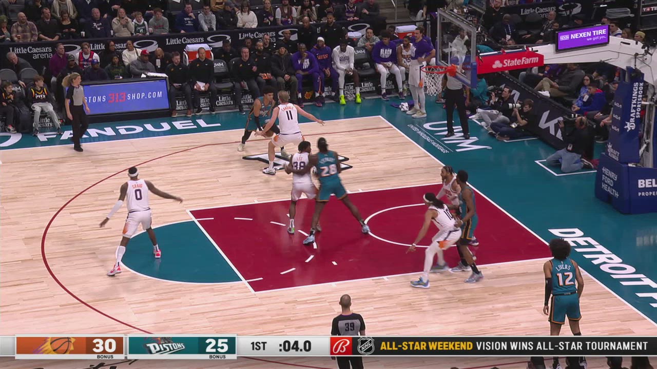 Last Second Field Goal Suns Pistons NBA Official