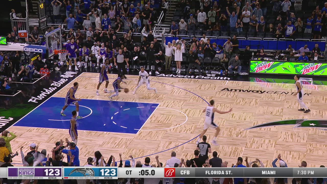 Last Second Field Goal Kings Magic NBA Official