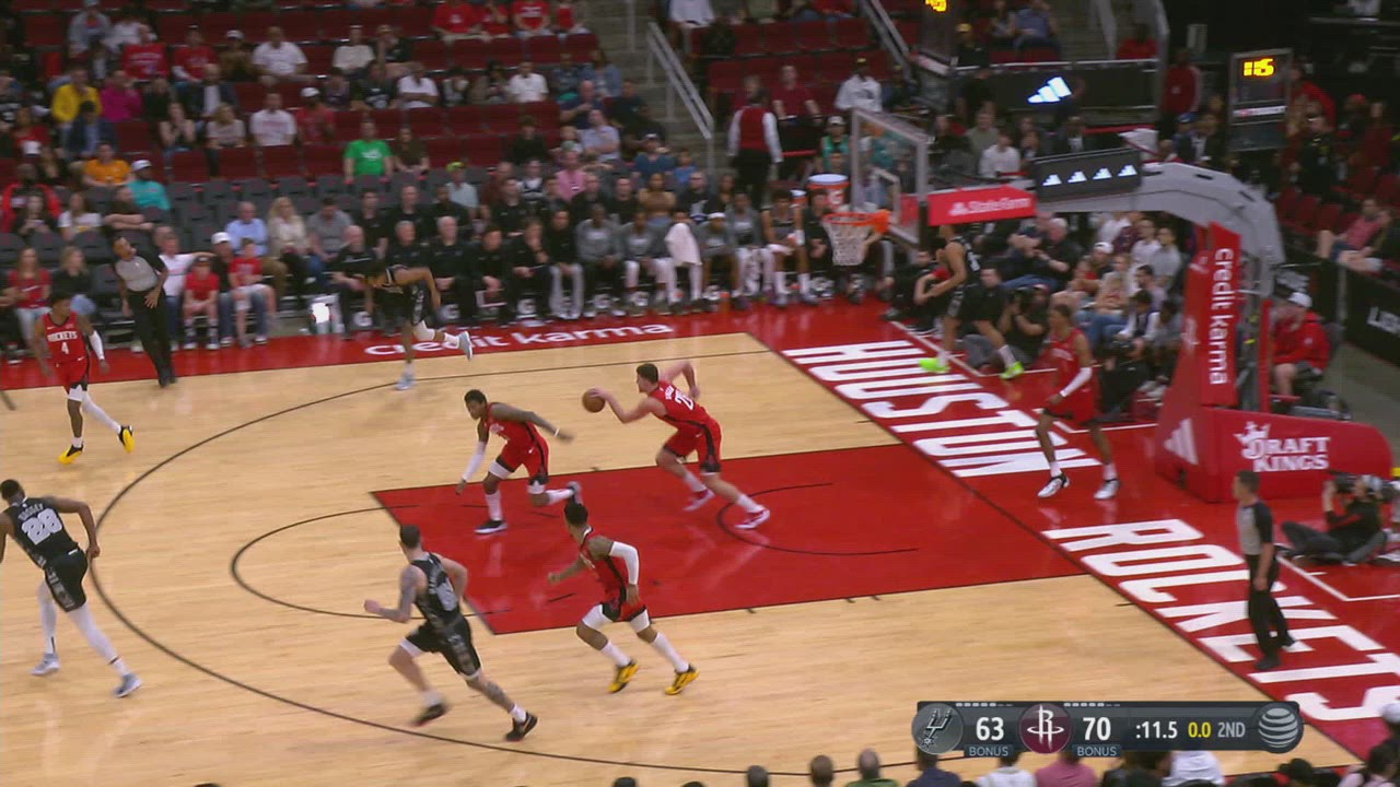 Last Second Field Goal Spurs Rockets NBA Official