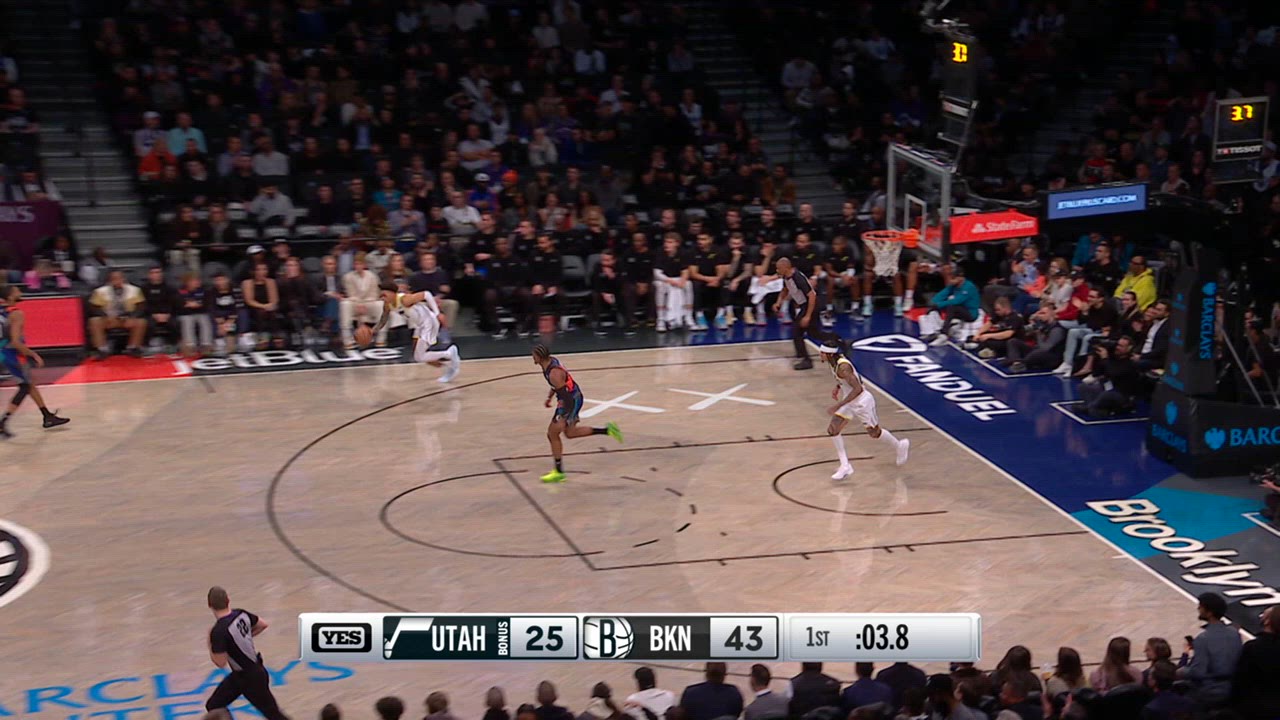 Last Second Field Goal Jazz Nets NBA Official