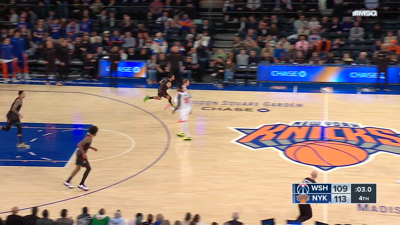 Last Second Field Goal Wizards Knicks NBA Official