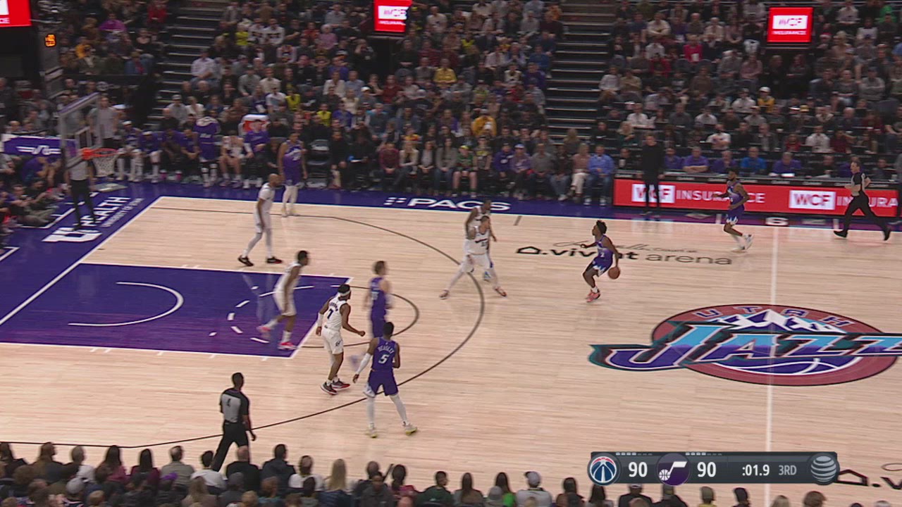 Last Second Field Goal: Wizards @ Jazz | NBA Official