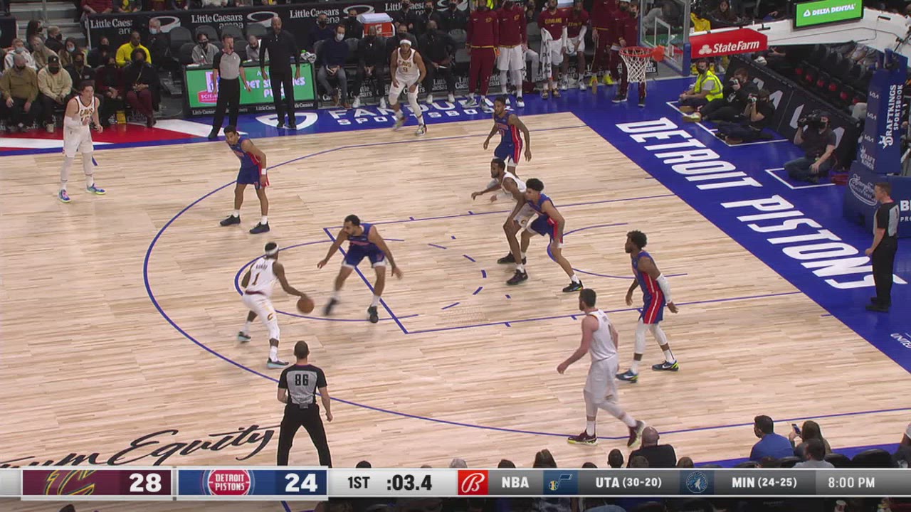End of Period Foul: Cavaliers @ Pistons | NBA Official