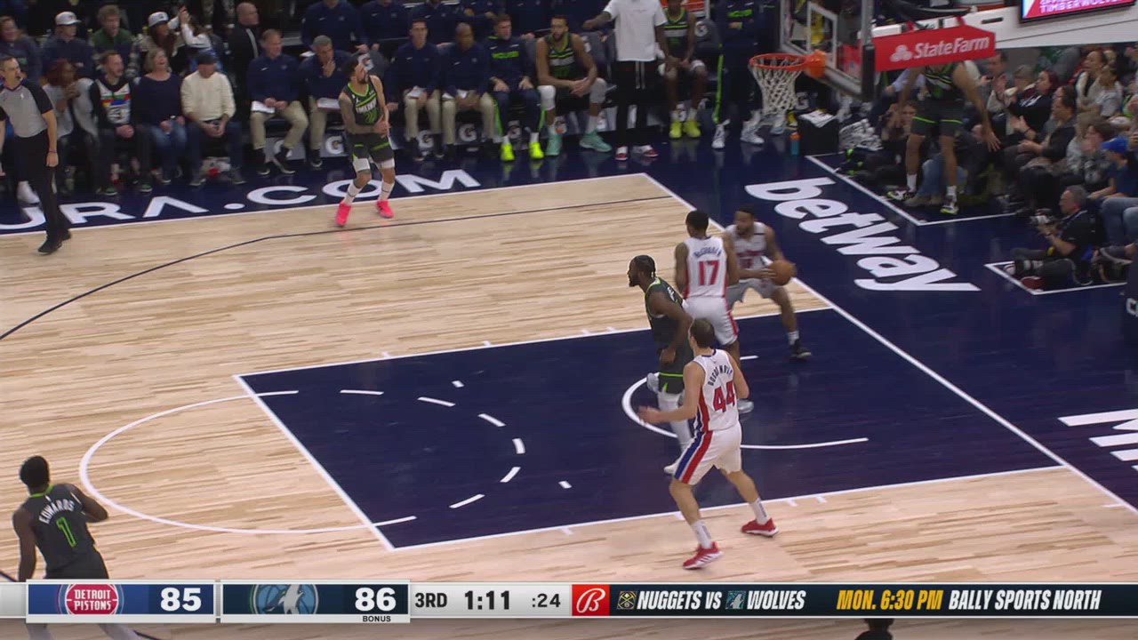 Review of Called Foul Pistons Timberwolves NBA Official