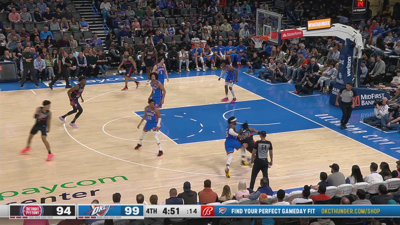 Review of Called Foul Pistons Thunder NBA Official