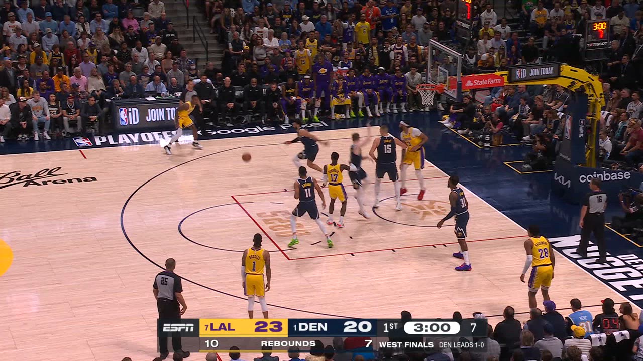 Review of Called Foul Lakers Nuggets NBA Official