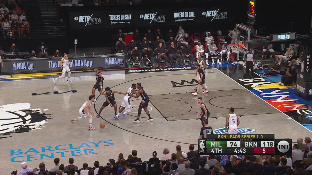 Player Altercation Bucks Nets NBA Official