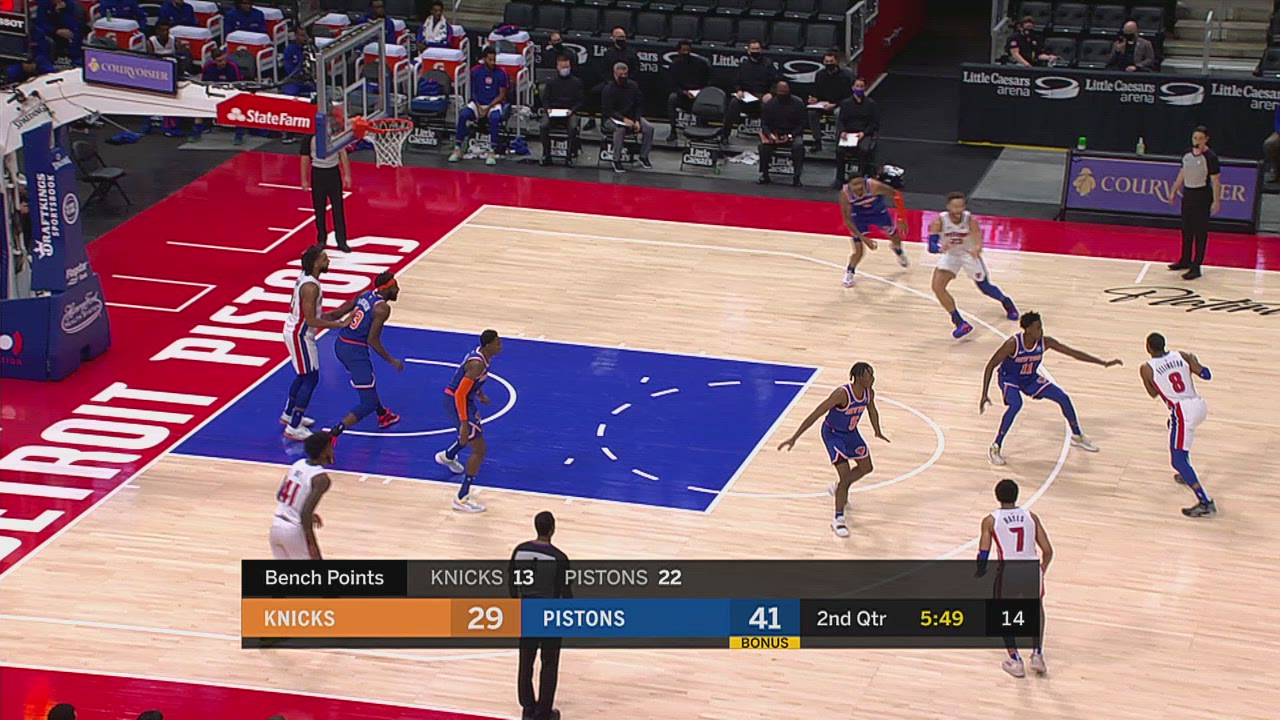 Review of Called Foul Knicks Pistons NBA Official