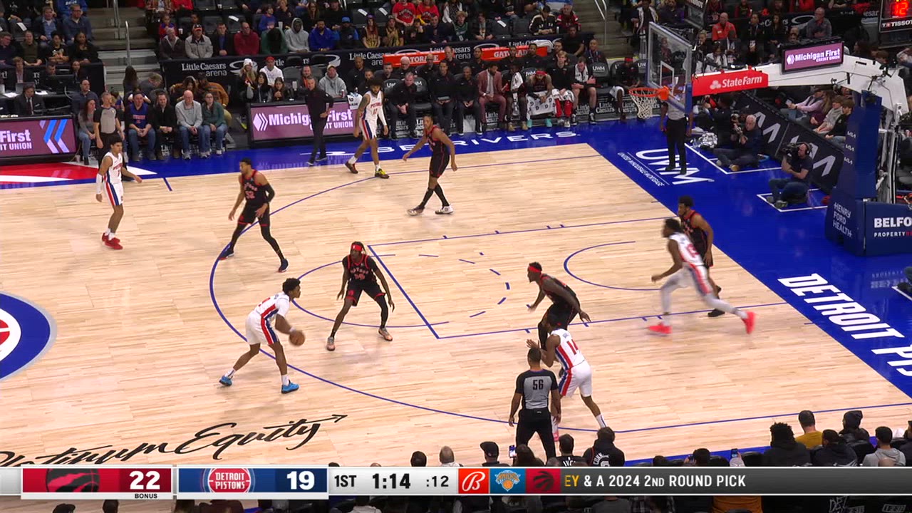 Review of Called Foul Raptors Pistons NBA Official