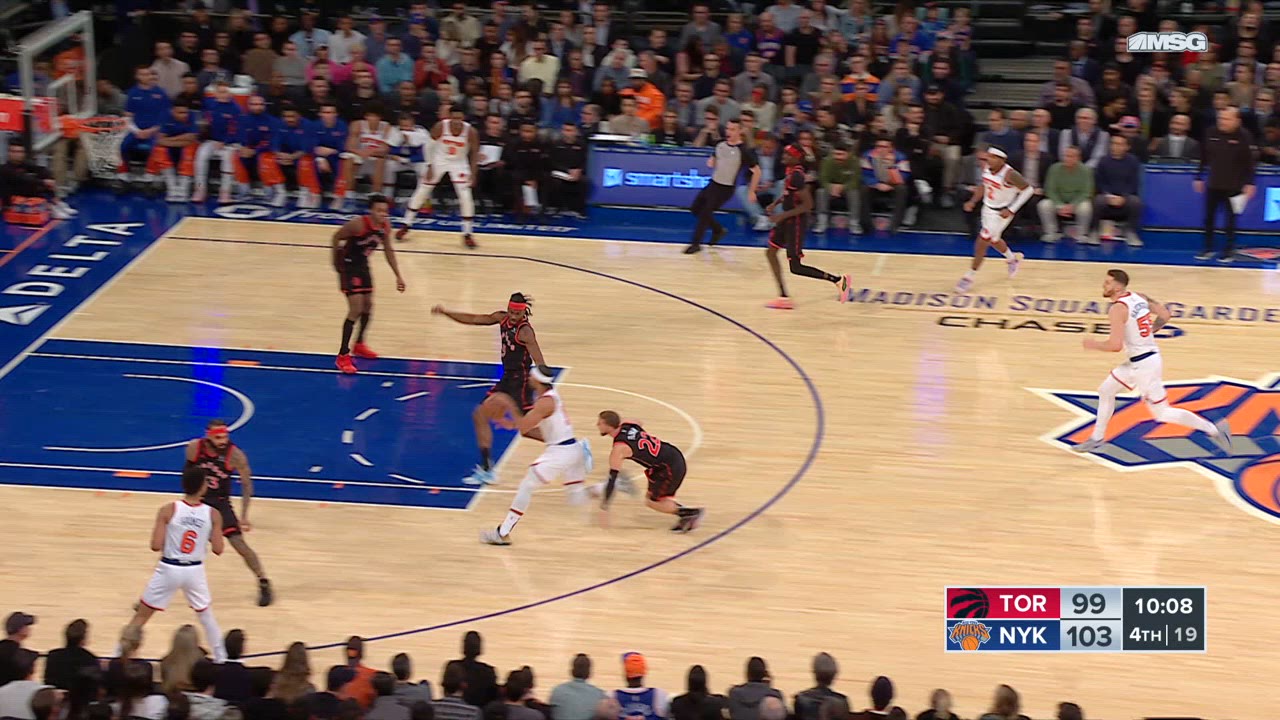 Review of Called Foul Raptors Knicks NBA Official