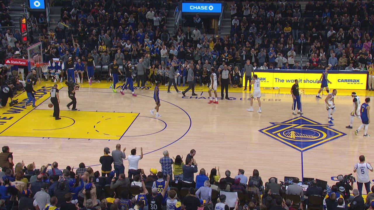 Player Altercation Nuggets Warriors NBA Official