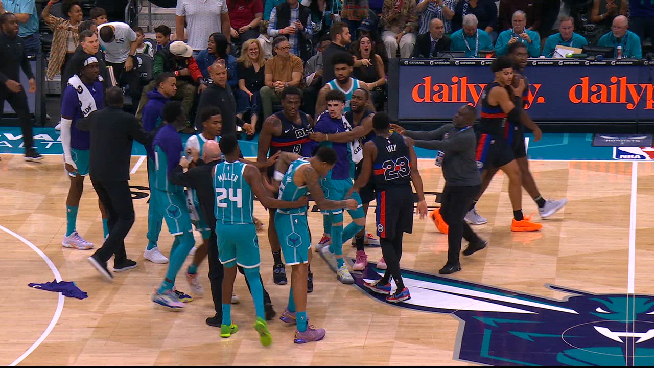 Player Altercation Pistons NBA Official