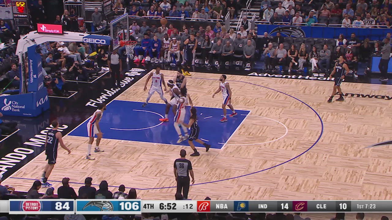 Player Altercation Pistons Magic NBA Official