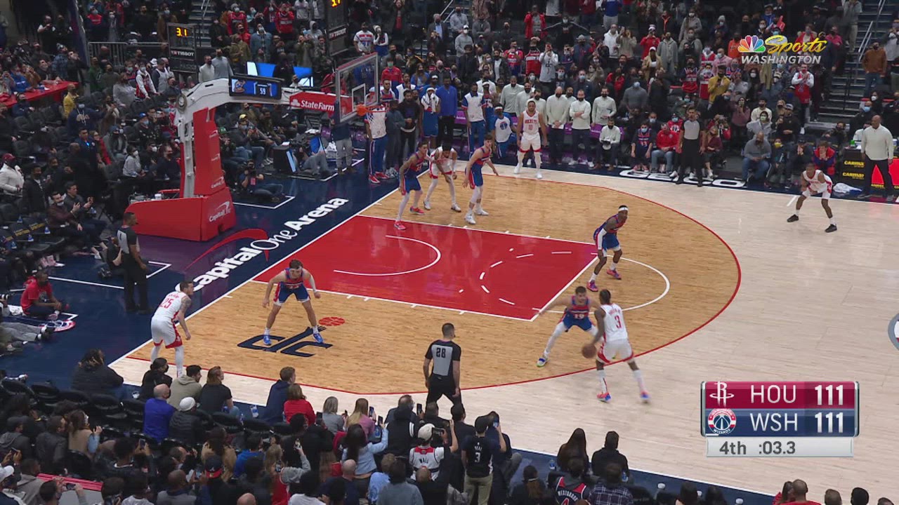 Clock Malfunction Rockets Wizards NBA Official