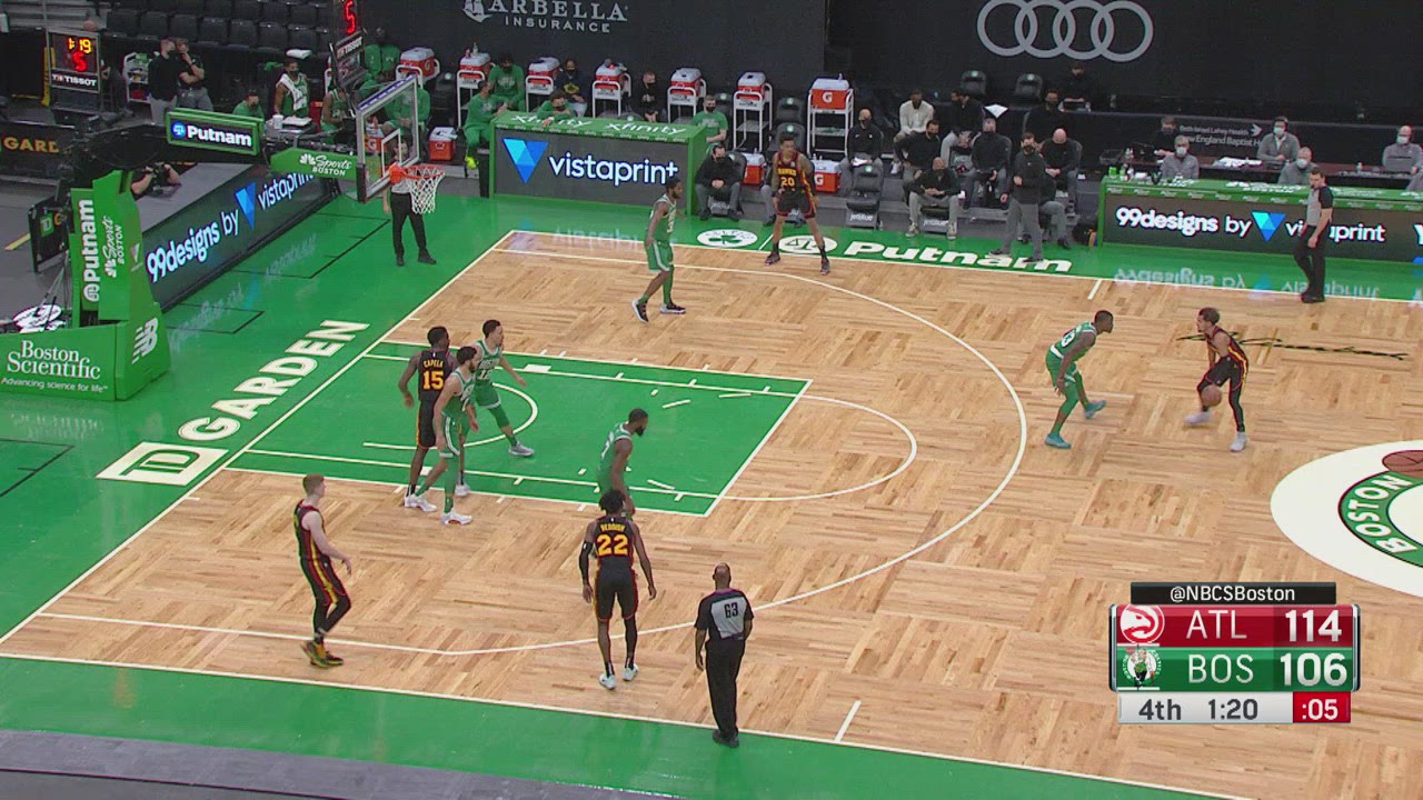 TwoPoint/ThreePoint Field Goal Hawks Celtics NBA Official