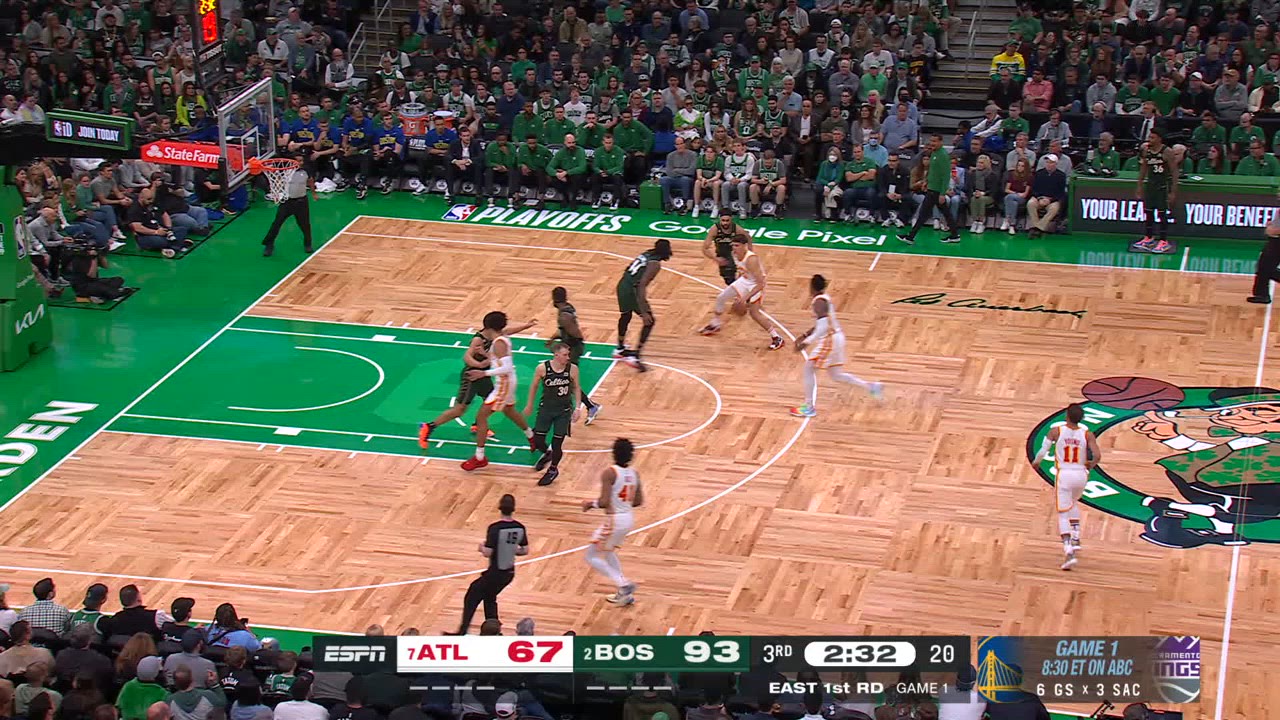 TwoPoint/ThreePoint Field Goal Hawks Celtics NBA Official