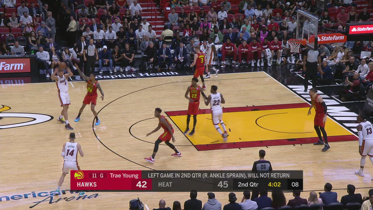 TwoPoint/ThreePoint Field Goal Hawks Heat NBA Official