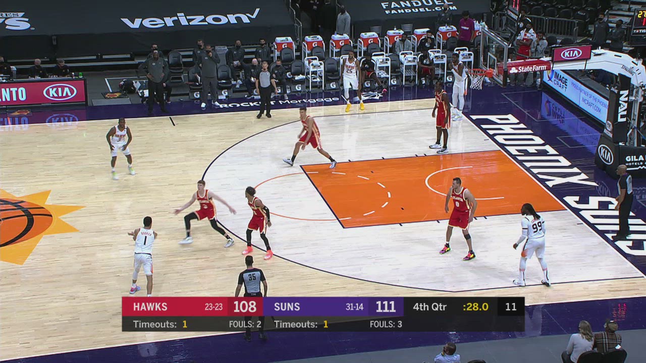 TwoPoint/ThreePoint Field Goal Hawks Suns NBA Official