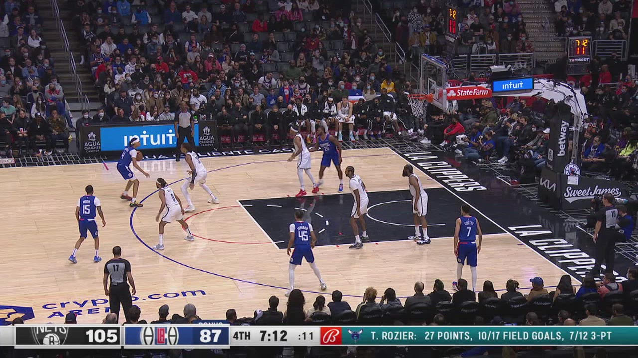 TwoPoint/ThreePoint Field Goal Nets Clippers NBA Official