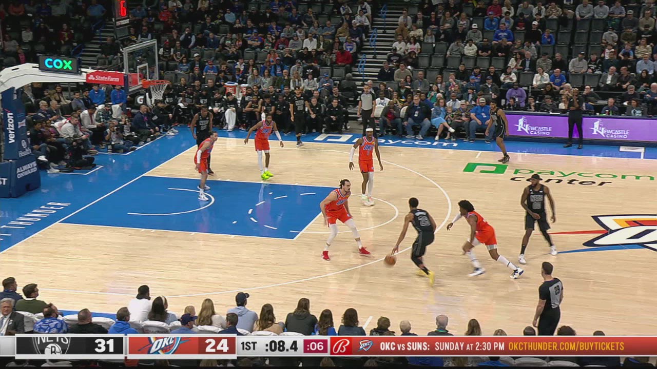 TwoPoint/ThreePoint Field Goal Nets Thunder NBA Official