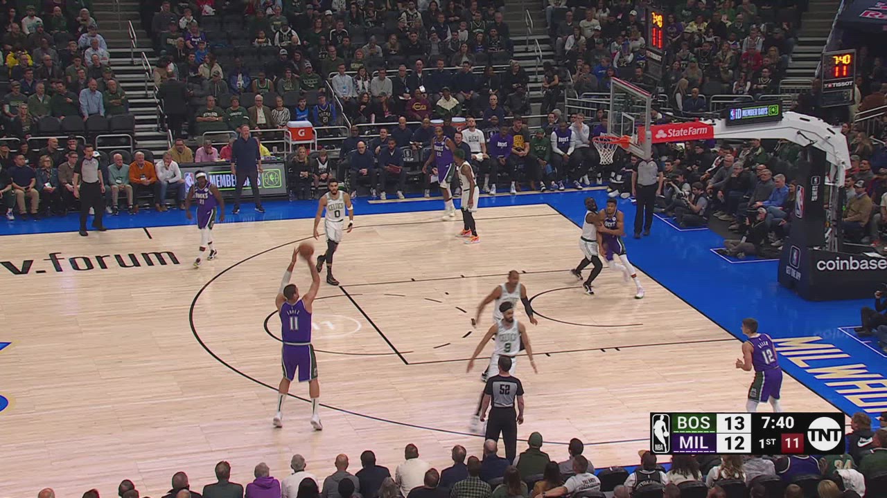 TwoPoint/ThreePoint Field Goal Celtics Bucks NBA Official