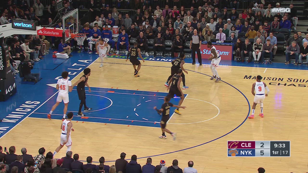 TwoPoint/ThreePoint Field Goal Cavaliers Knicks NBA Official