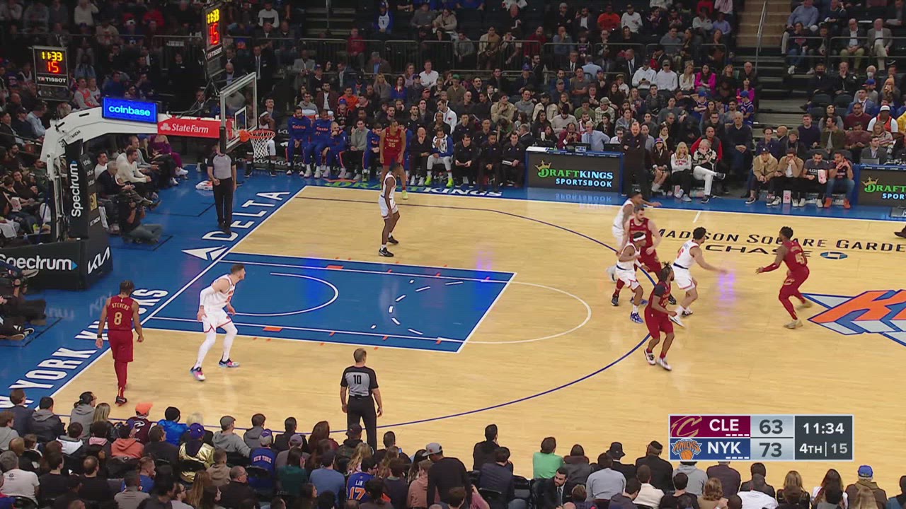 TwoPoint/ThreePoint Field Goal Cavaliers Knicks NBA Official