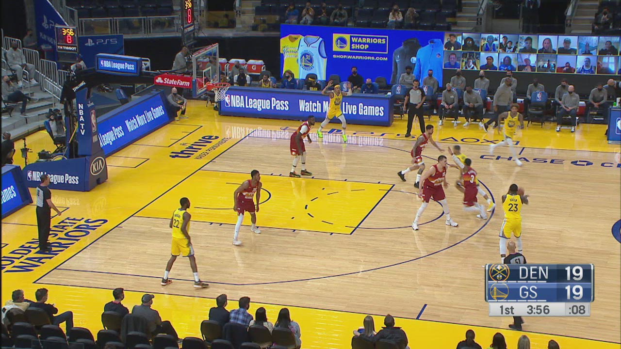 TwoPoint/ThreePoint Field Goal Nuggets Warriors NBA Official