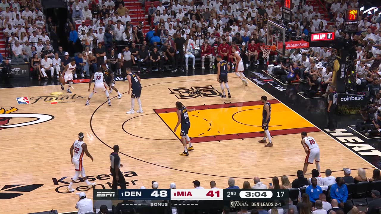 TwoPoint/ThreePoint Field Goal Nuggets Heat NBA Official