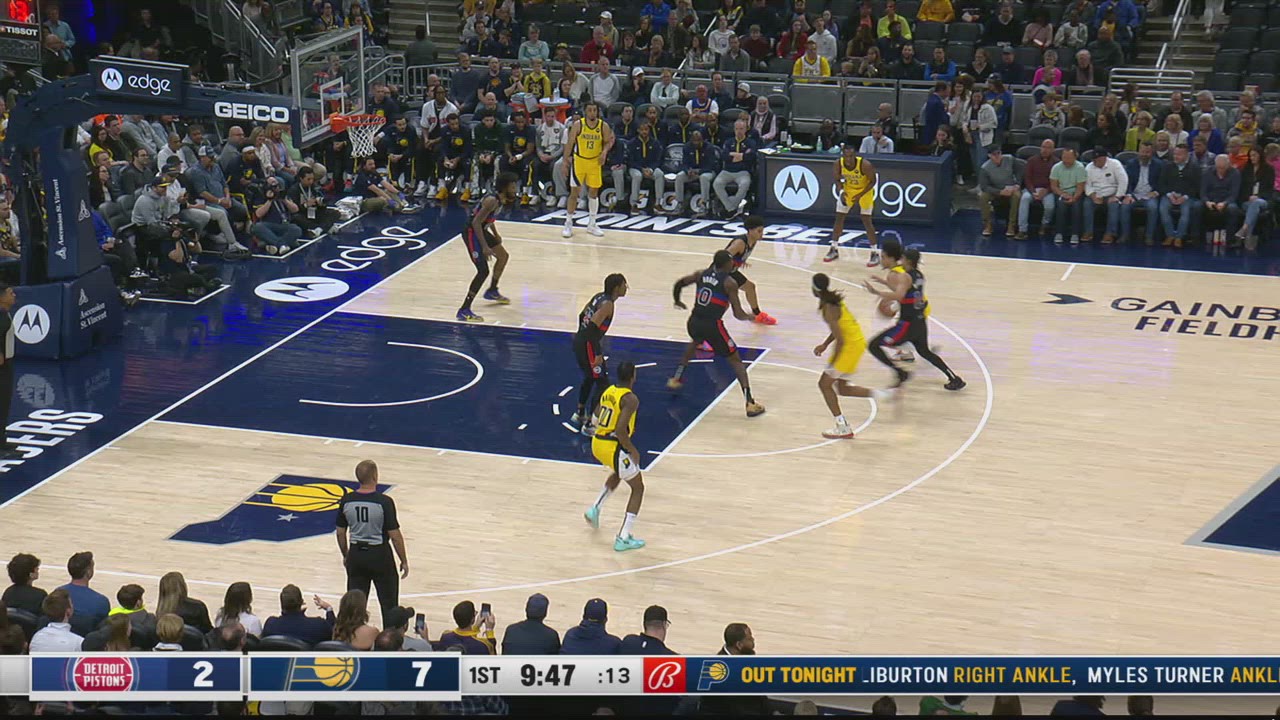 TwoPoint/ThreePoint Field Goal Pistons Pacers NBA Official