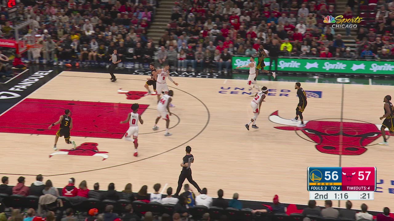 TwoPoint/ThreePoint Field Goal Warriors Bulls NBA Official