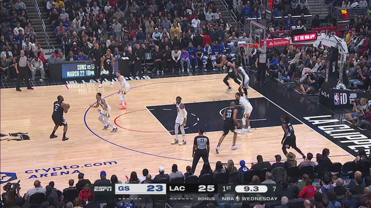 TwoPoint/ThreePoint Field Goal Warriors Clippers NBA Official