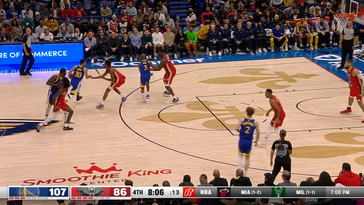 TwoPoint/ThreePoint Field Goal Warriors Pelicans NBA Official