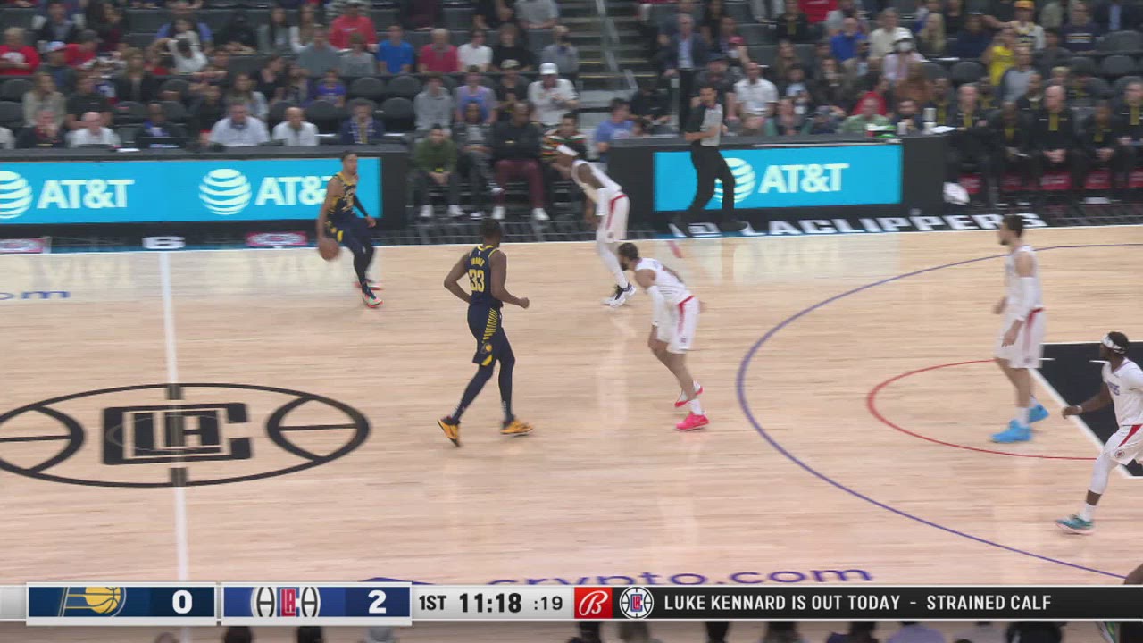 TwoPoint/ThreePoint Field Goal Pacers Clippers NBA Official