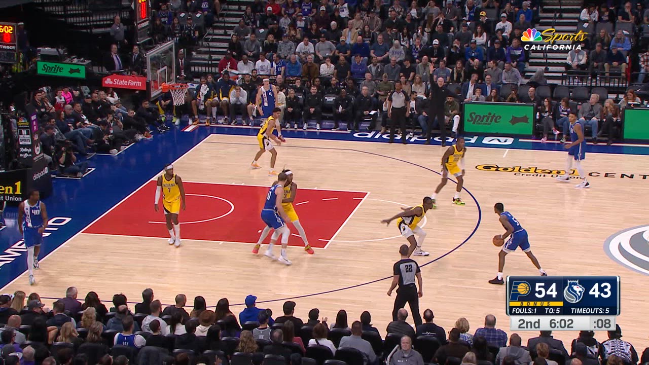 TwoPoint/ThreePoint Field Goal Pacers Kings NBA Official