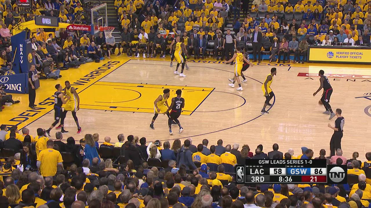 TwoPoint/ThreePoint Field Goal Clippers Warriors NBA Official