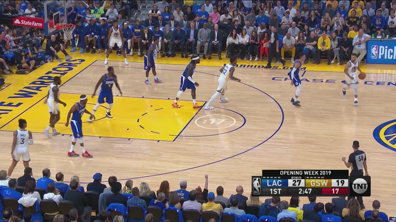 TwoPoint/ThreePoint Field Goal Clippers Warriors NBA Official