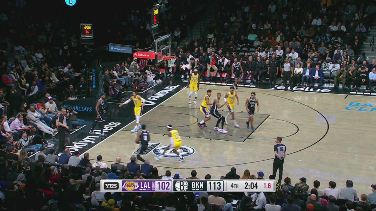 TwoPoint/ThreePoint Field Goal Lakers Nets NBA Official